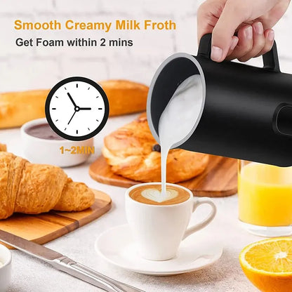 4 In 1 Milk Frother Cooker Hand Mixer for Coffee Milk Foamer Machine Stainless Steel Milk Heating Steamer Foamer Electric Auto-