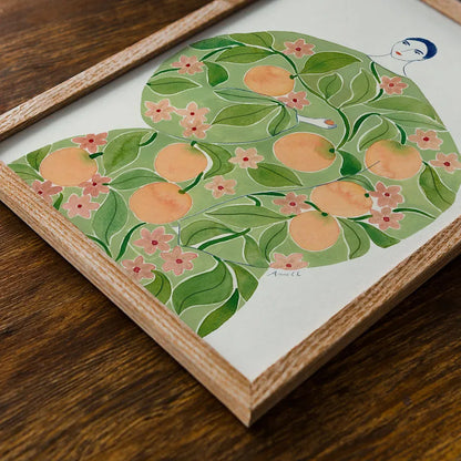 Abstract Girl Hand Fruit Flower Leaf Vase Wall Art Canvas Painting Nordic Posters And Prints Wall Pictures For Living Room Decor