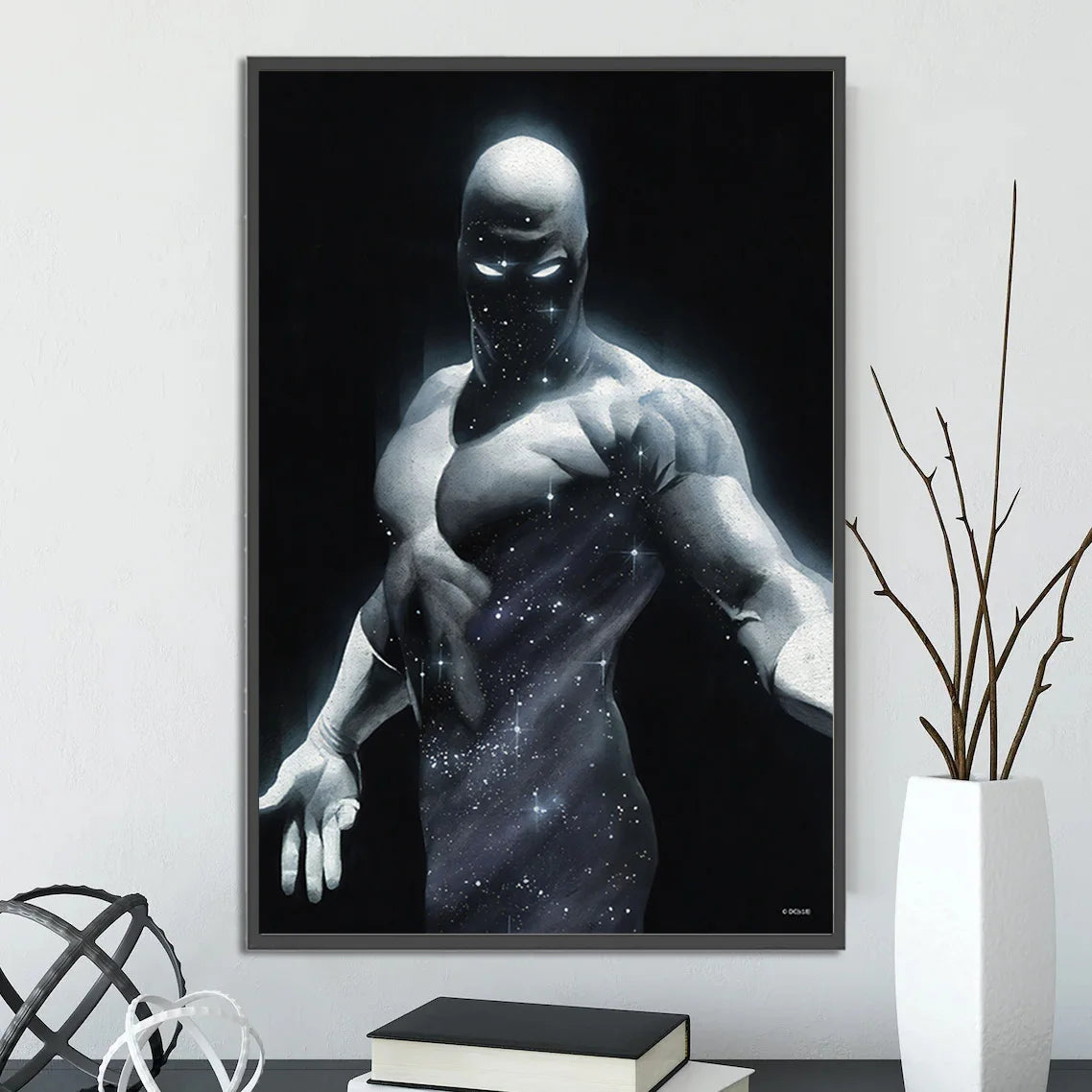 DC Heroes Ross Edition Superman Self-adhesive Poster Movie Wallpaper Figures Home Decoration Painting Wall Art Bedroom Cartoons