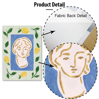 Women's Statue Unicorn Clothes Food Abstract Wall Art Canvas Oil Painting Posters And Prints Wall Pictures For Living Room Decor