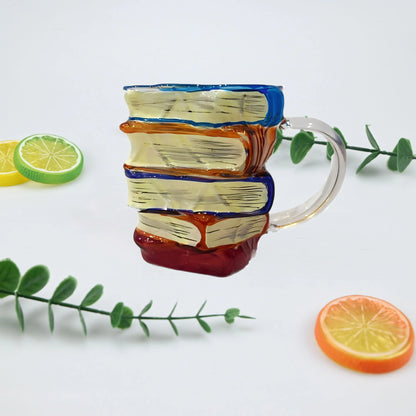 Painted Book Mug Novelty 3D Painted Books Painted Book Mug, Painted Book Cup, Mug, Coffee Cup
