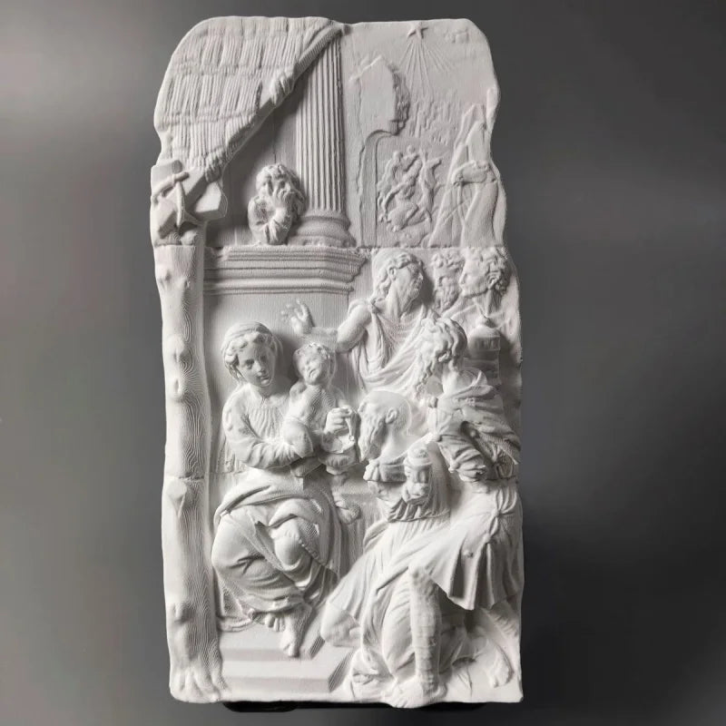 "Adoration Of The Magi" Gypsum Model Desktop Ornaments Art Figurine Modern Home Luxury Decoration Livingroom Sculpture Crafts