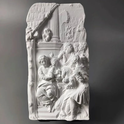 "Adoration Of The Magi" Gypsum Model Desktop Ornaments Art Figurine Modern Home Luxury Decoration Livingroom Sculpture Crafts