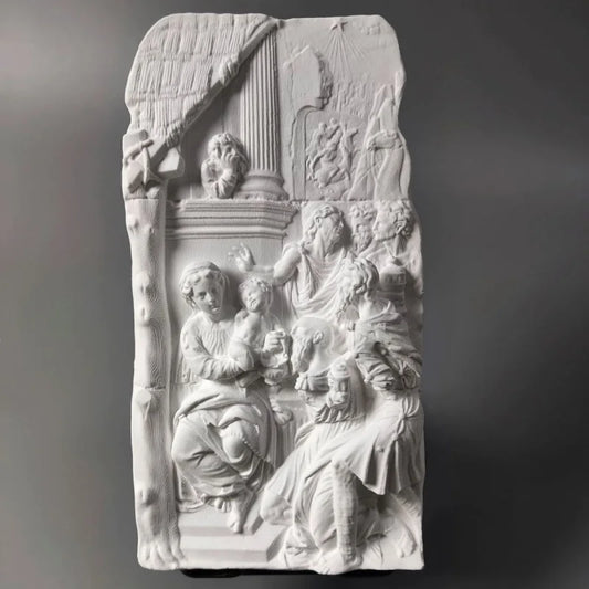 "Adoration Of The Magi" Gypsum Model Desktop Ornaments Art Figurine Modern Home Luxury Decoration Livingroom Sculpture Crafts