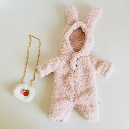 30cm Doll Lina Doll Clothes Plush Toy Set Teddy Bear Kawaii Anime Accessories Dress Up Cute Cartoon Friends Holiday Gift