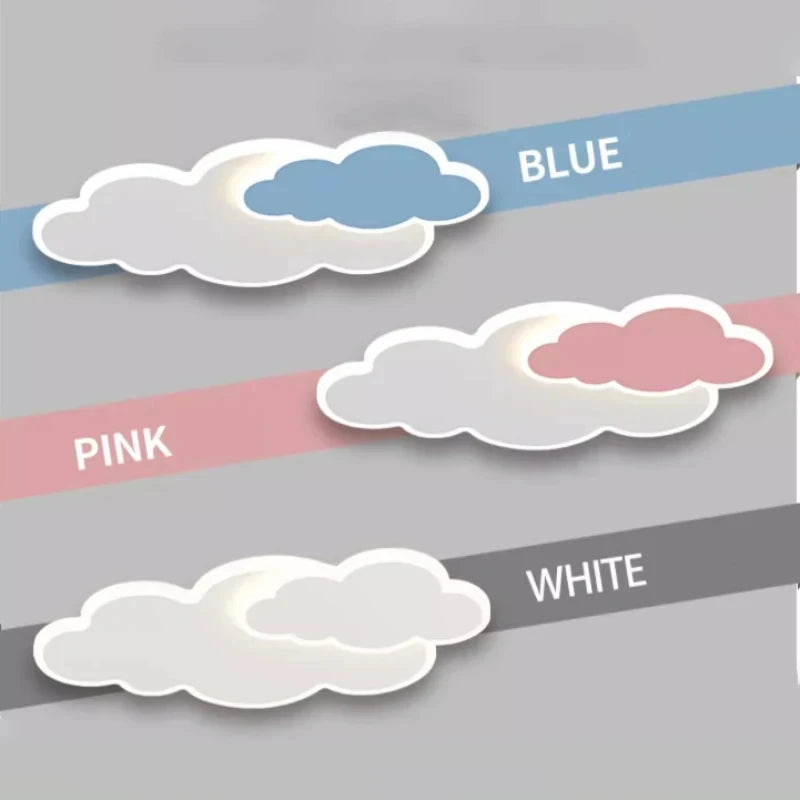 Children's Room Ceiling Light Modern Girl's Room Bedroom Study Ceiling Lamp Originality Cloud Shape Designer Decor Light Fixture
