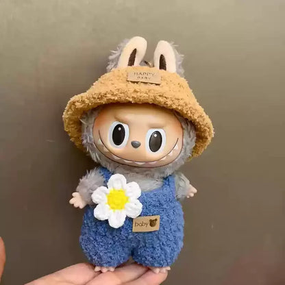 New In Stock V1 V2 Lafufu Clothes Handmade Art Weaving Toys Anime Cute Lafufu Surrounding Toys Gifts Decoration Pendant  Set