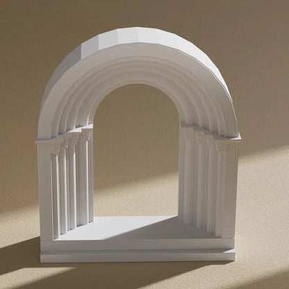 Roman Arch Plaster Relief Sculpture Art Decor Coffee Table Display for Nordic Home Decor Aesthetic Cultural Collectible Statue