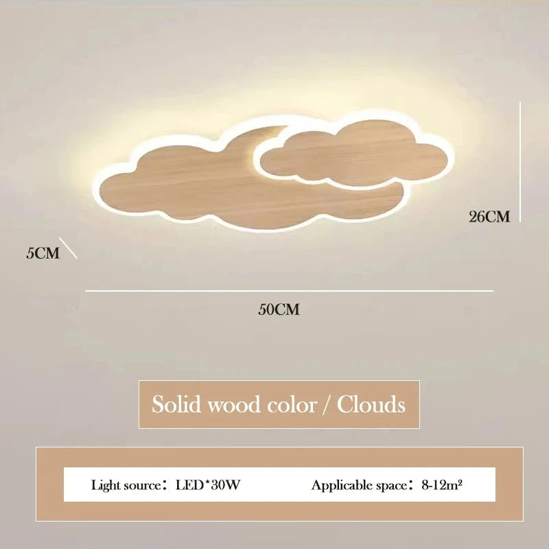 Children's Room Ceiling Light Modern Girl's Room Bedroom Study Ceiling Lamp Originality Cloud Shape Designer Decor Light Fixture
