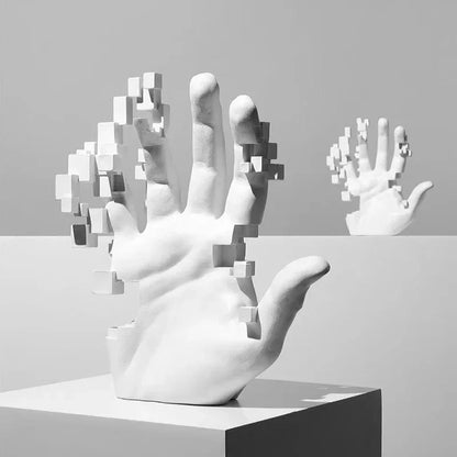 ERMAKOVA Modern Decoration Mosaic Sculpture Hand Model Resin Abstract Figurine Home Desktop Decor  Fashion Study Office Statue