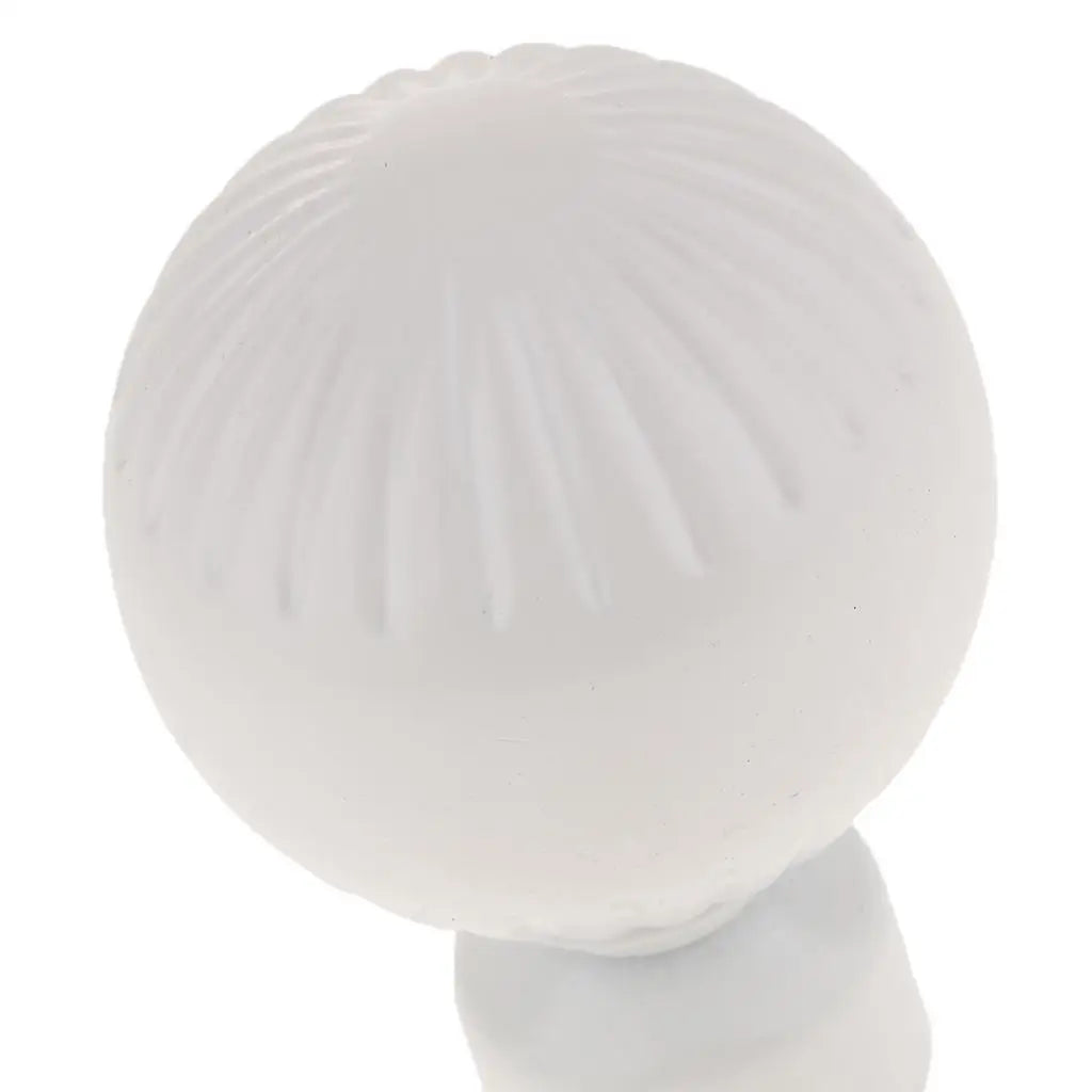 Unique Design 28mm Diameter Curtain Rod End Finial Caps black and white - -White