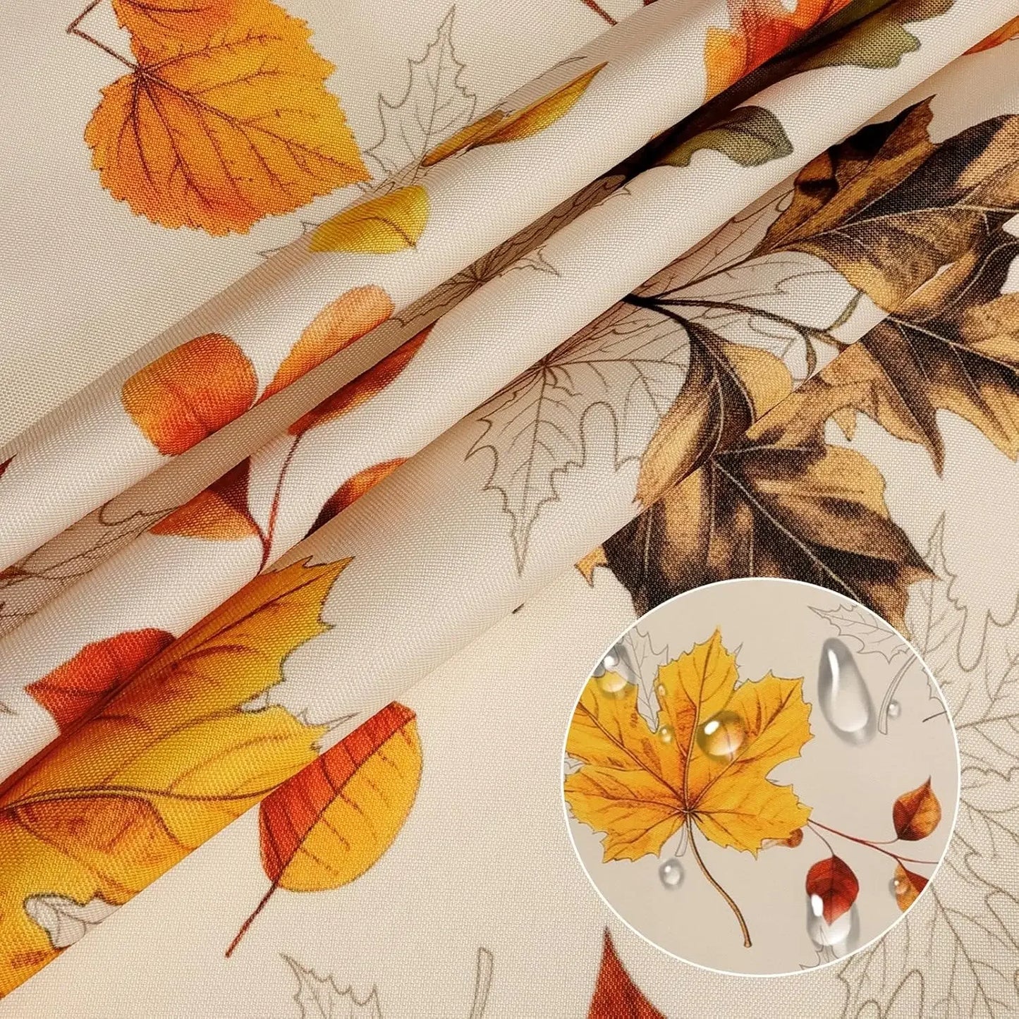 Autumn Maple Leaf Rectangle Tablecloth Table Decor Thanksgiving Waterproof Table Cloth for Wedding Party Thanksgiving Decoration