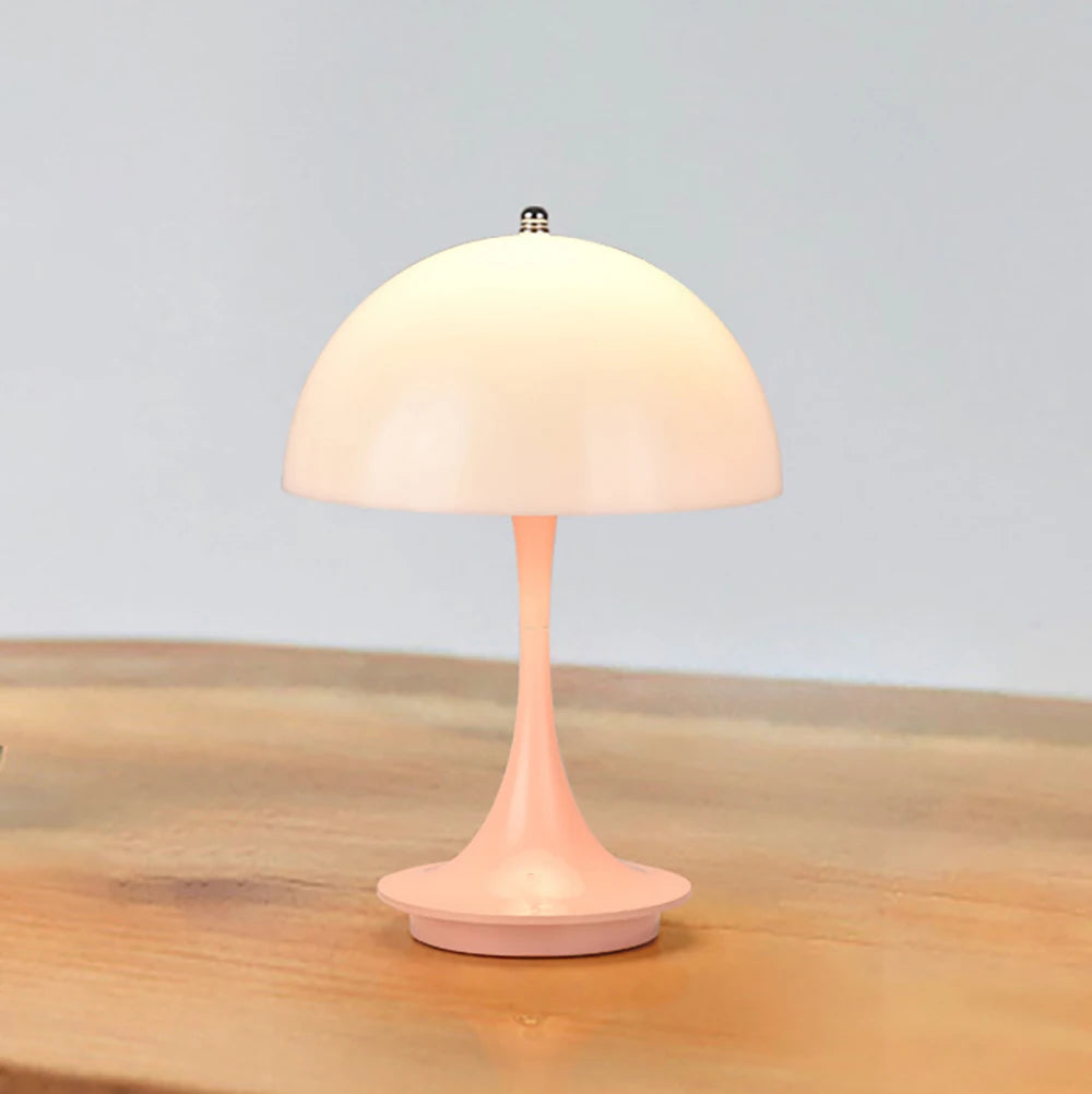 Mushroom table lamp PC luminous lampshade rechargeable desk lamp bedroom bedside decorative night light