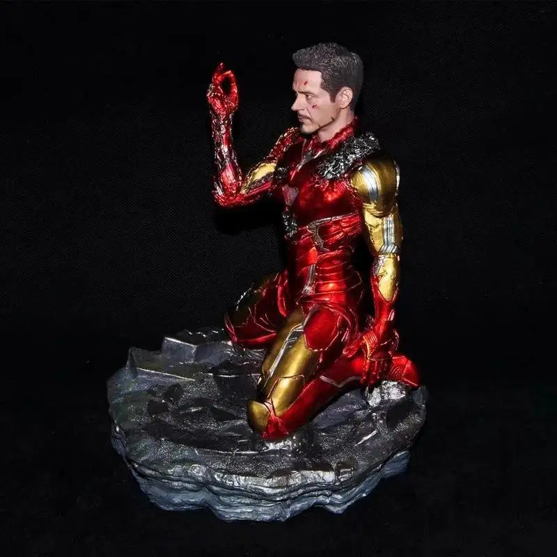 The Avengers Endgame Iron Man MK85 Snap Your Fingers GK Kneeling Statue Boxed Figure Collection Decoration Birthday toys Gifts