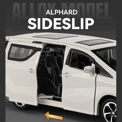 1:32 Alphard Tundra Pickup Alloy Toys Cars Models Diecasts Model SUV Vehicles with Light Sound Pull Back Car Toy for Child Gifts