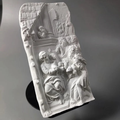"Adoration Of The Magi" Gypsum Model Desktop Ornaments Art Figurine Modern Home Luxury Decoration Livingroom Sculpture Crafts