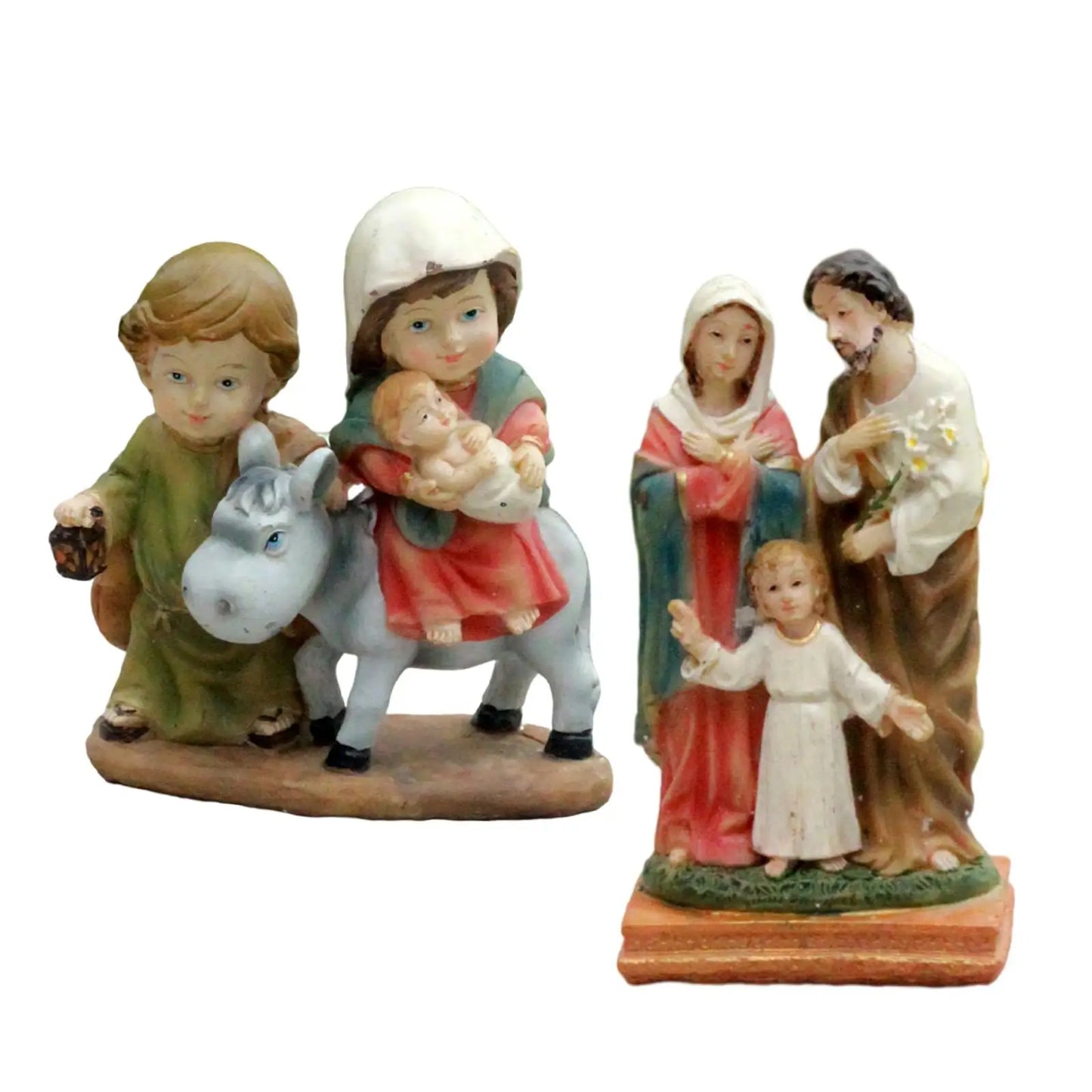 Nativity Figurine Statue Christmas Gift Mini Christian for Desktop