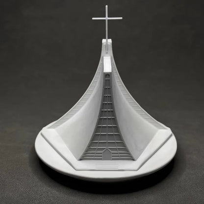 Church Architectural Gypsum Model Desktop Bookshelf Decor Mini Landscape Display Home Office Decoration Creative Modern Design