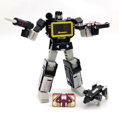 PT-04 Black Soundwave PT04 PT04B Transformation  Tape G1 Mini Pocket War KO DX9 Action Figure Robot Toys Kids Gift