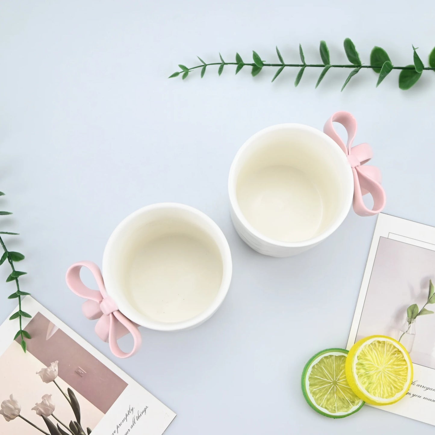 1pc Bow Shaped Mug, Pink Three-Dimensional Bow Shaped Coffee Cup, High Aesthetic Value, Design Sense