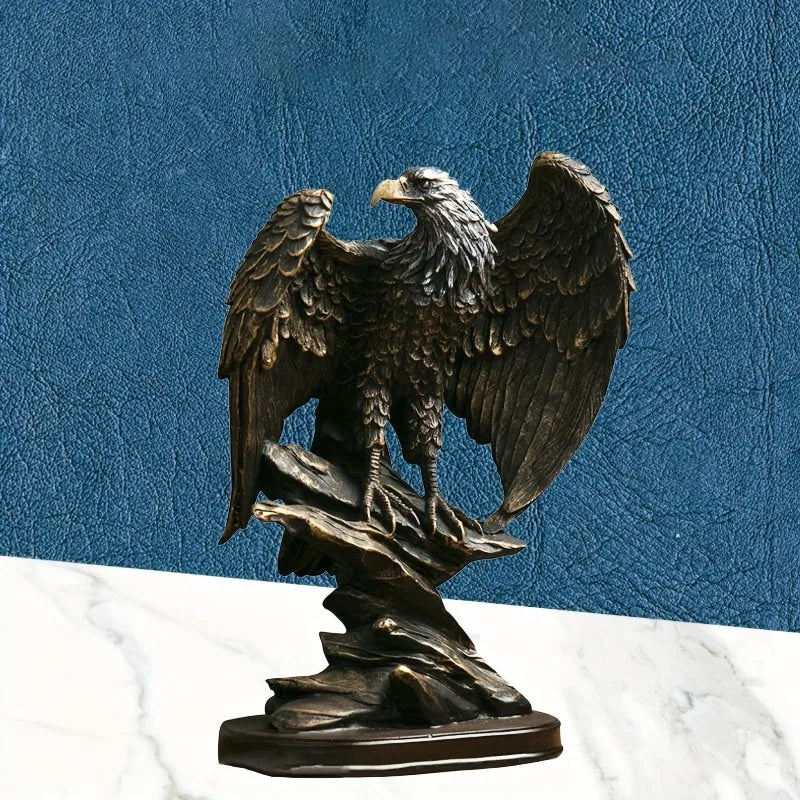 Eagle Statue Resin Ornament, Home Decor Office Decor Statue, Symbol of Wealth Freedom Power, Birthday Holiday Gift