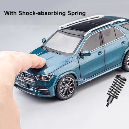1:24 GLE350 300SL Alloy Cars Models Toys Diecasts Miniature Vehicles Model with Sound Light Pull Back SUV Models for Kids Gifts