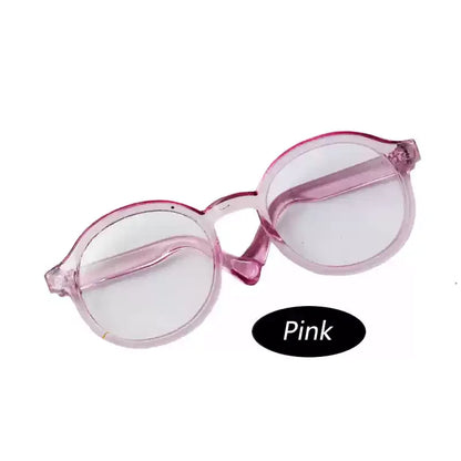New Hot 17cm Lafufu Glasses 6.5cm Transparent Plastic Glasses For 15/17cm  For Lafufu0 Doll Sunglasses In Stock