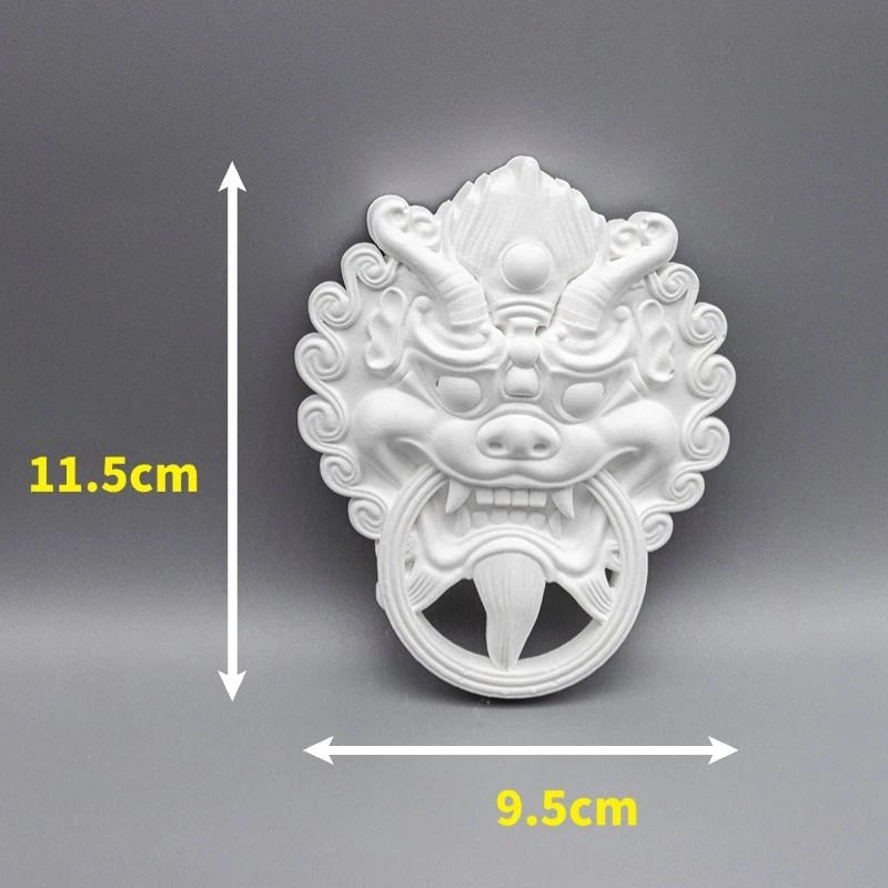 Gypsum Three-Dimensional Relief Hanging Picture Frame Picture Heart Porch Home Decoration Luxury Art Figurine Decor Ornament