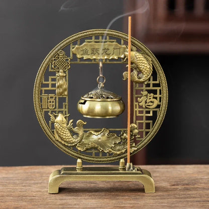 Creative Vintage Hollow Out Metal Incense Burner Holder Exquisite Hill Shape Incense Burner For Yoga Home tea ceremony ornaments