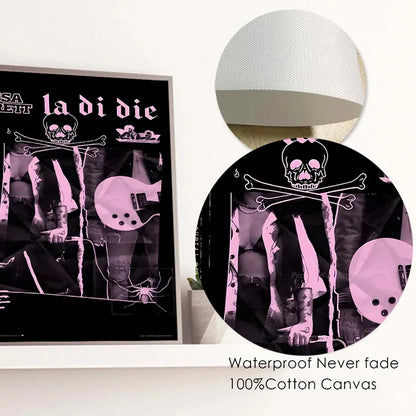 Retro Nessa Barrett Singer Young Forever Tour 2023 Poster Canvas Painting Music Wall Art HD Pictures Room Home Decor Fans Gift