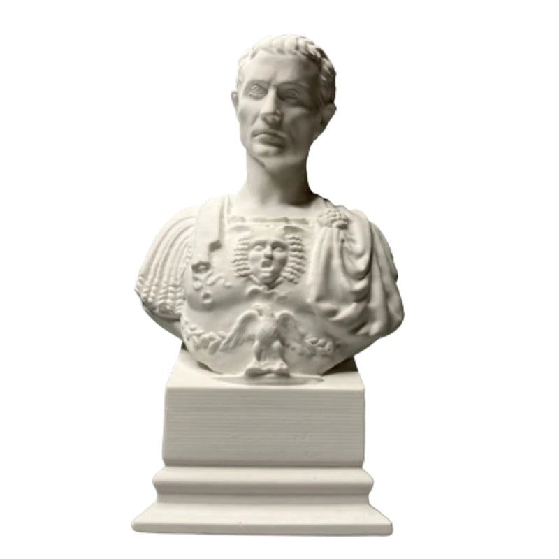 Caesar's Plaster Sculpture Personalized Creative Character Model Ornament Museum Replica Art Decoration Desktop Aesthetics