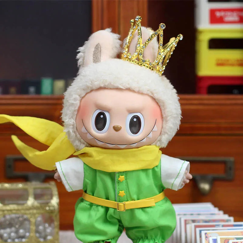 17cm Lafufu Little Prince Baby Clothes Vinyl Pendant Doll Clothes New Fairy Tale Prince Romantic And Cute Replaceable Clothing