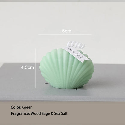 Shell Shape Scented Aromatic Candles Natural Soy Wax Candles Aesthetic Aromatherapy Candle Home Decoration Background Props