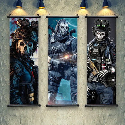 HD Hanging Scroll Call Of Duty Painting Modern Wall Artwork Simon Riley Picture Print Canvas Game Poster Home Decor Living Room