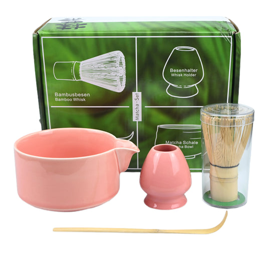 4PCS/Set Japanese-style Matcha Bowl , Spoon, Tea Whisk, Perfect Gift For Ceremony, Traditional Decoration