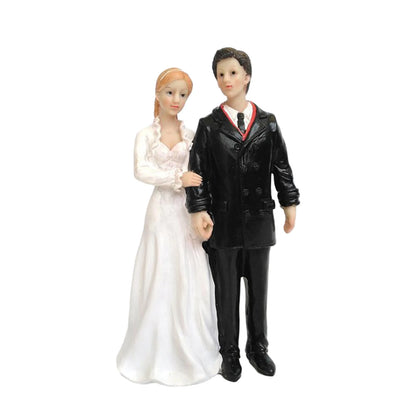 Elegant Wedding Cake Toppers Bride and Groom Resin Figurine for  Wedding Cake Topper Bride Groom Couple Figurine Decoration