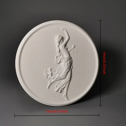 Dancer Creative Plaster Sculpture Desktop Modern Luxury Ornaments Nordic Figure Desktop Art Decoration Painting Hanging Painting