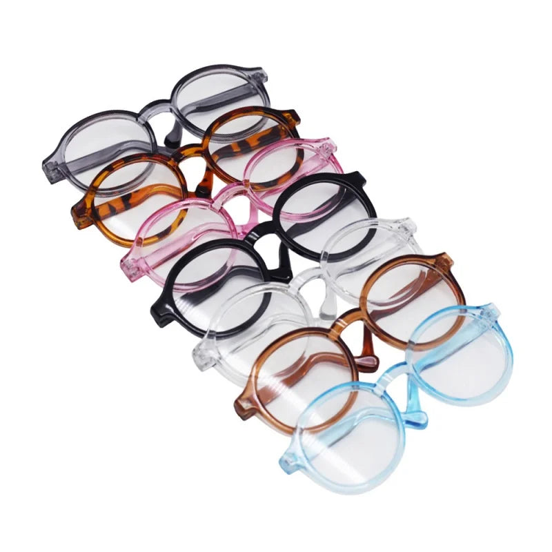 New Hot 17cm Lafufu Glasses 6.5cm Transparent Plastic Glasses For 15/17cm  For Lafufu0 Doll Sunglasses In Stock