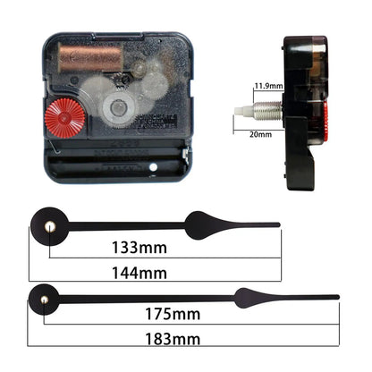 Long Shaft Clock Replacement Movement DIY Wall Clock Movement Mechanism