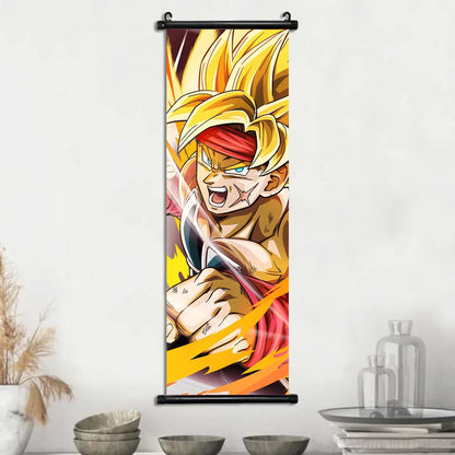 Dragon Ball Goku Poster Painting Birthday Gifts Wall Art Living Room Decoration Paintings Modular Bejita Hanging Scrolls Decor