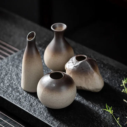 CHANSHOVA China Pottery Mini Small Flower Vases Traditional Chinese Retro Style Ceramic Vase Lliving Room Home Decoration T032