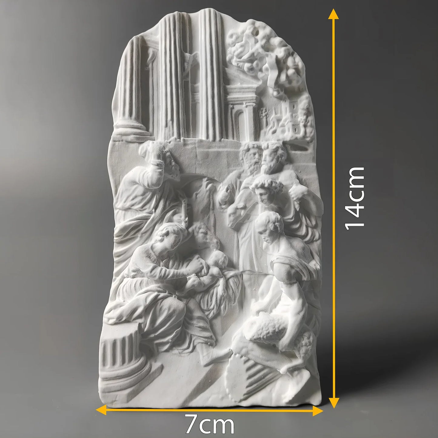 Nordic Retro Relief Art Ornaments Plaster Figure Sculpture Decoration Interior Living Room Figurines Desktop Decor Statue Modern