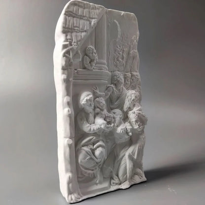 "Adoration Of The Magi" Gypsum Model Desktop Ornaments Art Figurine Modern Home Luxury Decoration Livingroom Sculpture Crafts