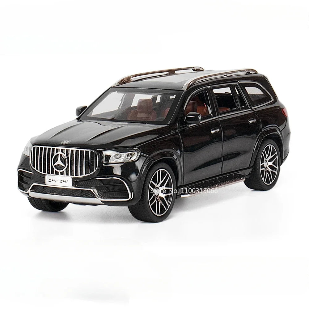 1:24 Scale Alloy GLS63 ONE Diecast Model Toy Cars With Music Light Vehicles Models Rubber Tires Car Toys for Boys Festival Gifts