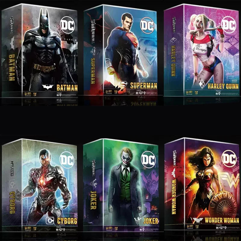 FondJoy Original DC 1/9 Justice League Superman Batman Joker Harley Quinn Wonder Woman Victor Stone Aquaman Action Figures Gift
