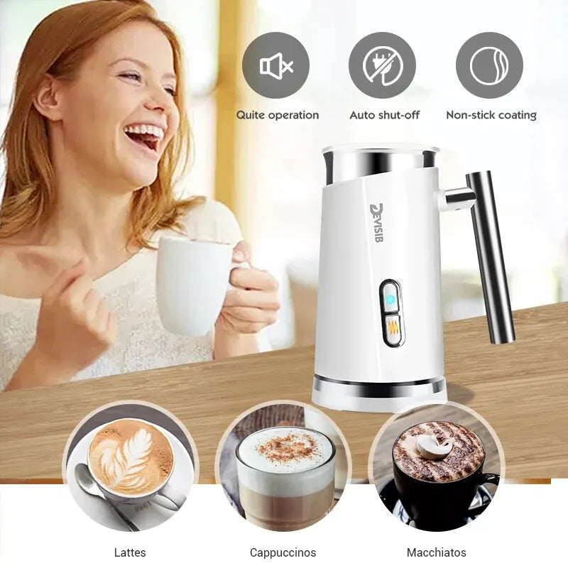 DEVISIB – mousseur à lait électrique automatique, chaud et froid, pour faire du Latte, Cappuccino, café, mousseur, appareils de cuisine
