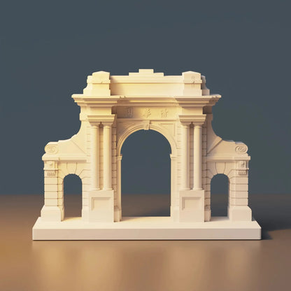 Micro Architecture Tsinghua Garden,Tsinghua University Cultural Creative Souvenirs Living Room Study Room Cement Building Deco