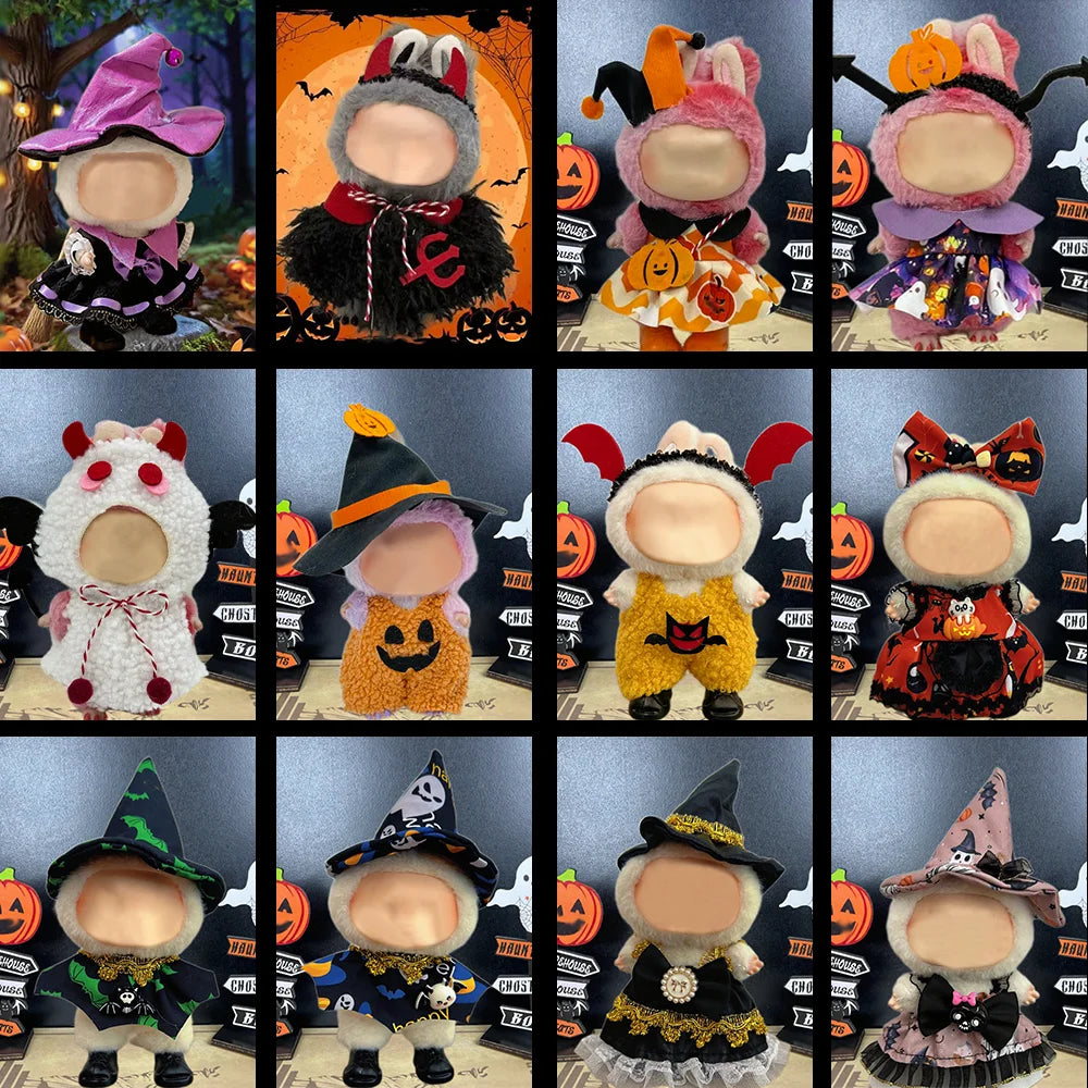 For Lafufu Clothes Mini Doll Clothing Accessories Halloween V1 V2 V3 Outfit Plush Toy Costume Decoration Labbubu Have a Seat