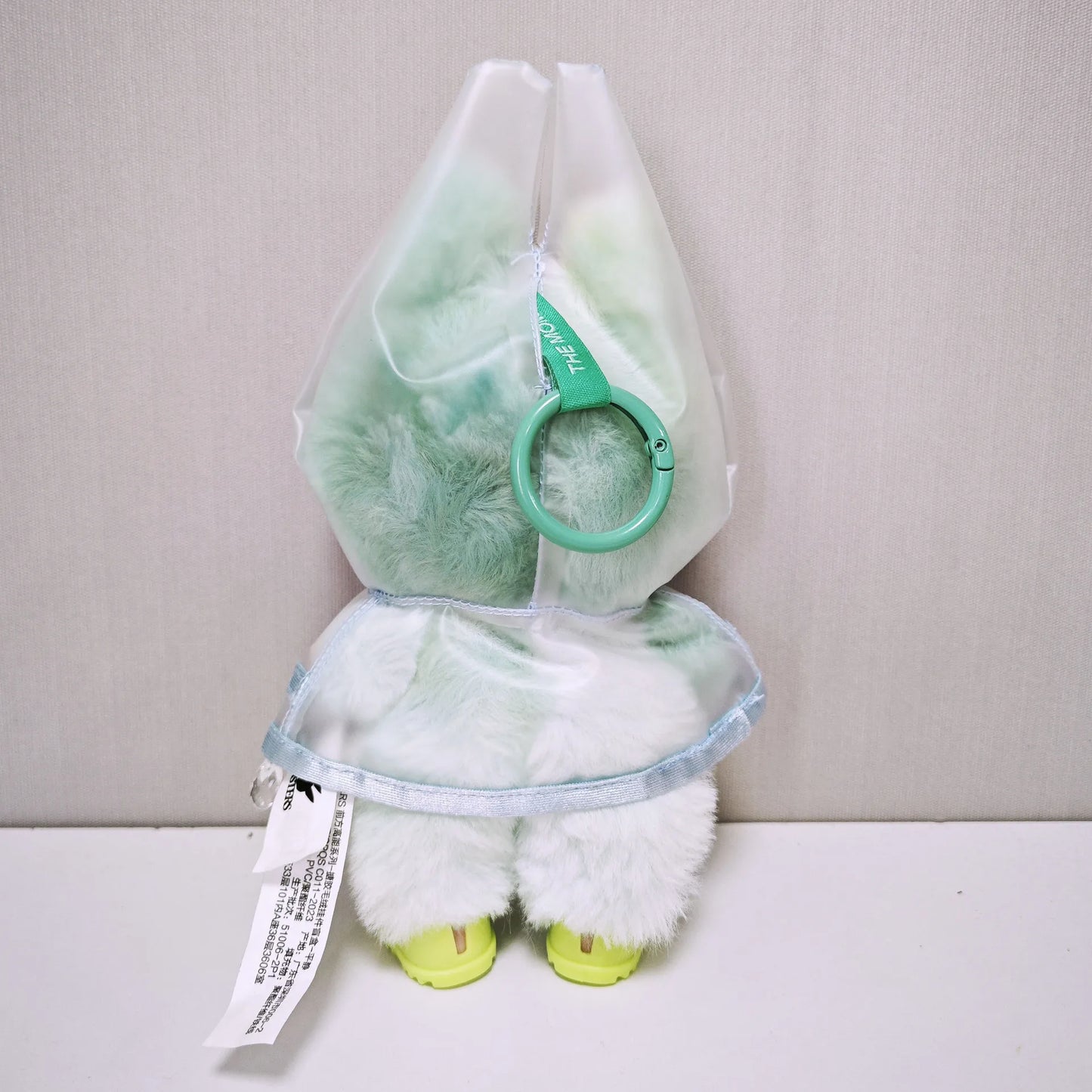 For 17cm Labubu  Transparent Raincoat  Macaron Raincoat Doll Clothes Heartbeat Outfits Labubu Accessories