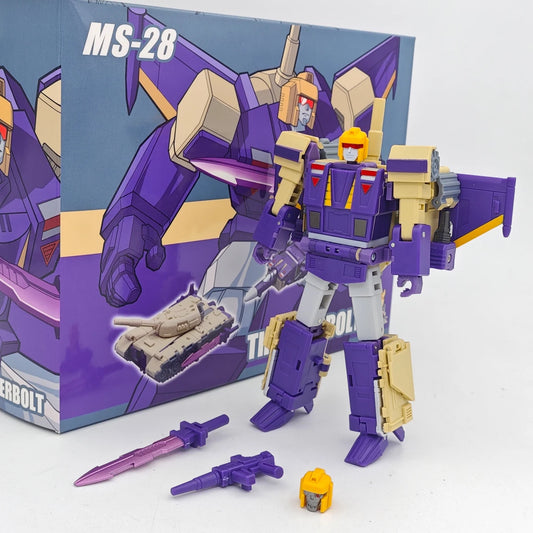 MFT MS28 MS-28 Blitzwing Thunderbolt Transformation Mini Pocket Action Figure Robot Model Collection Deformed Toys Gift